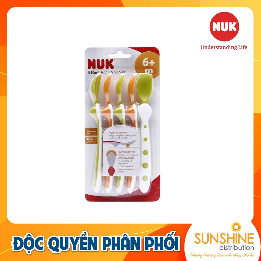 BỘ 5 THÌA MỀM NUK