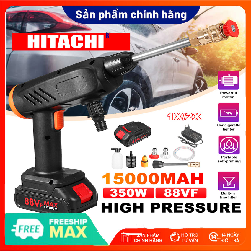[SALE GIẢM 8%] Máy Rửa Xe Cầm Tay Dùng Pin,Máy Rửa Xe Dùng Pin ,Máy Rửa Ô Tô 88V, Bình Xịt Nước Áp Lực Cao Có Thể Điều Chỉnh Cho Nóc Cửa Sổ Ô Tô Xe Máy.