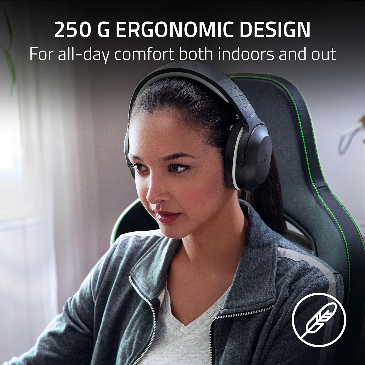 Razer Barracuda X - Roblox Edition Wireless Multi-platform Gaming and Mobile Headset (Tai nghe không dây Gaming) | 2.4GHz Wireless + Bluetooth | Lightweight | 40mm Drivers | Detach