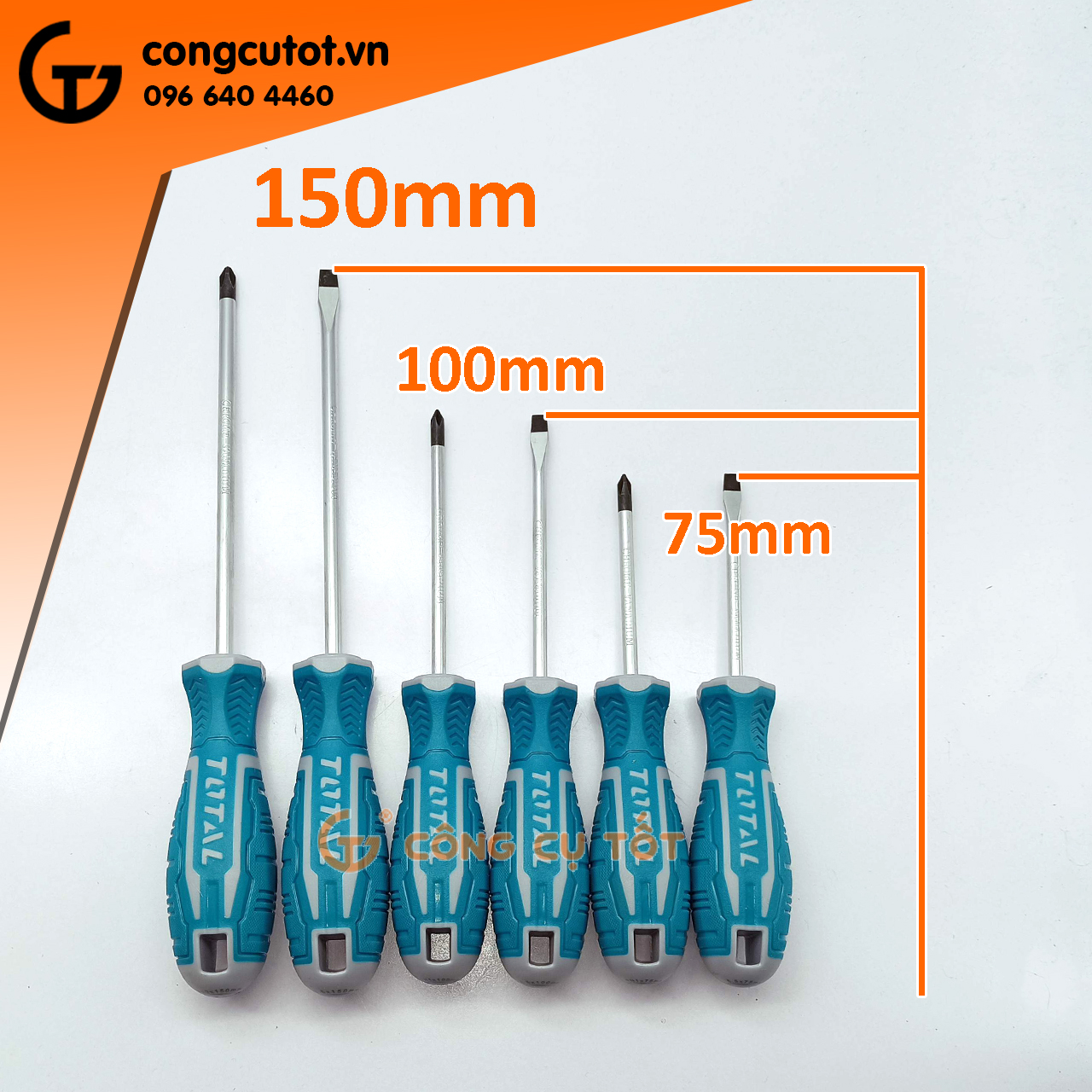 Bộ 6 tua vít Total THT250606