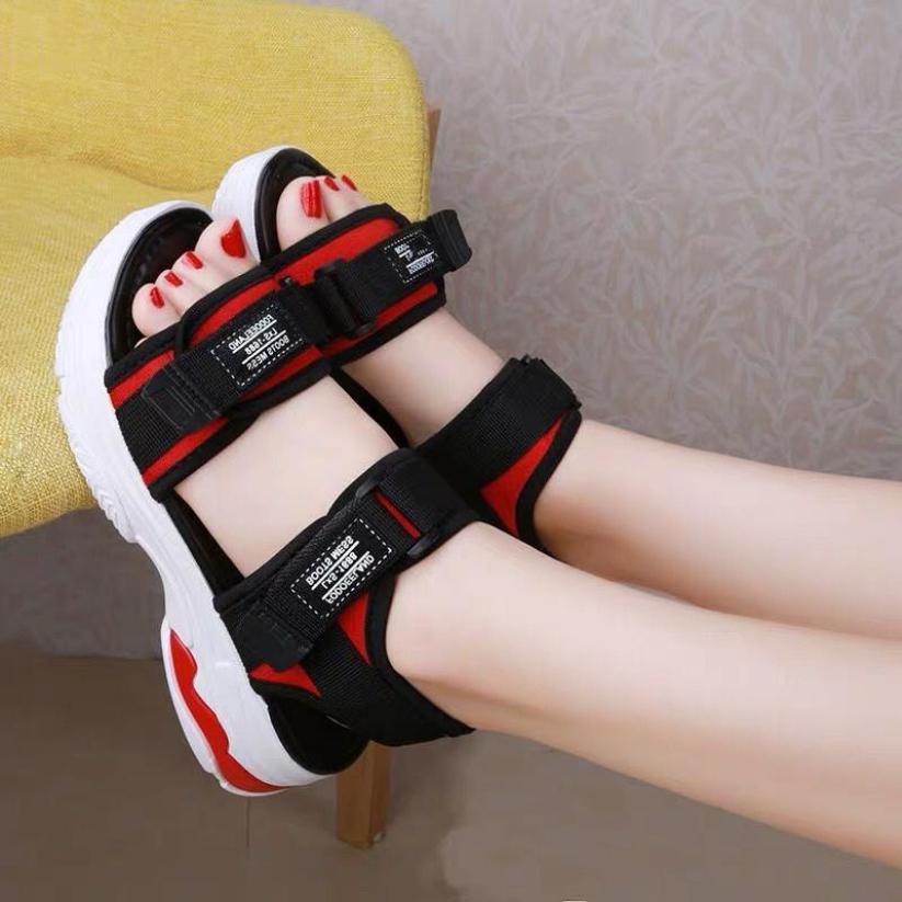 sandal đế cao 2 màu giá rẻ