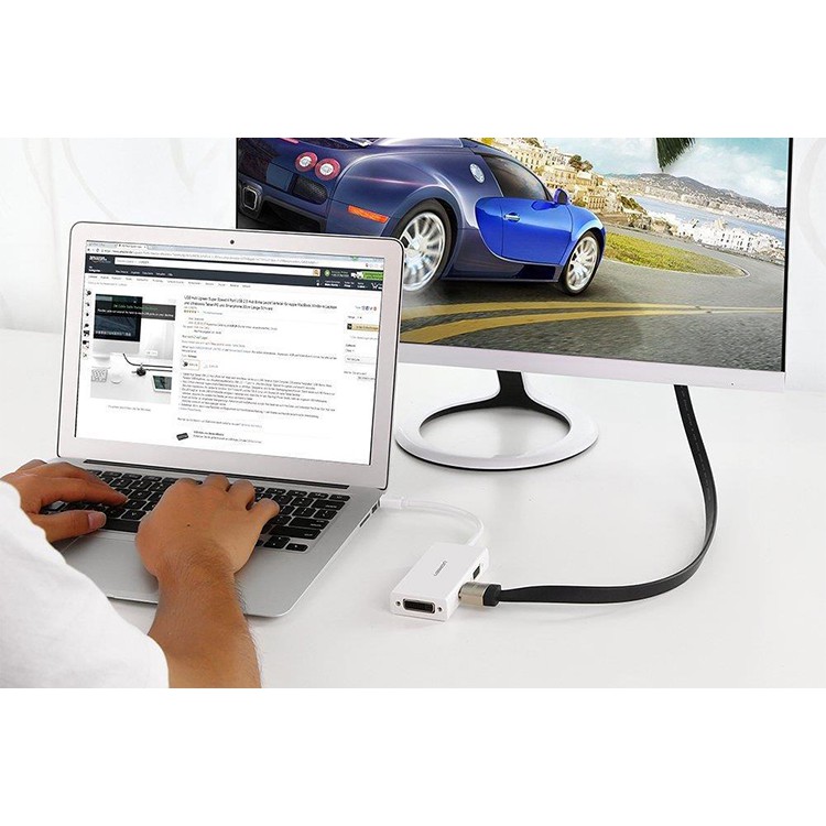Cáp Mini Displayport To Vga + Hdmi + Dvi Ugreen 20417 - Cáp Thunderbolt