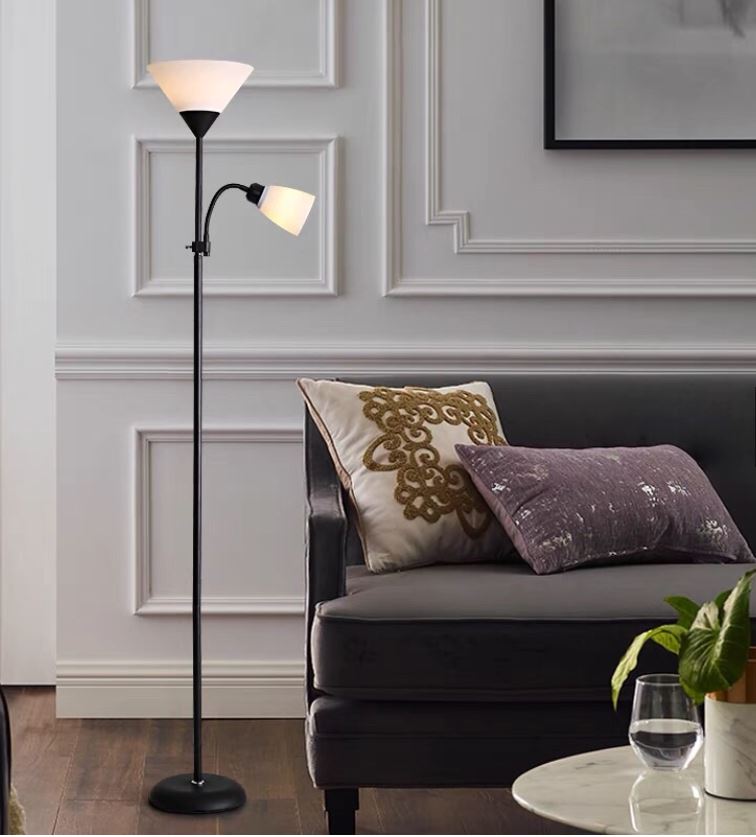 Đèn đứng trang trí phòng ngủ, phòng khách cao cấp IKEA - Tặng kèm 2 bóng cho 2 nhánh