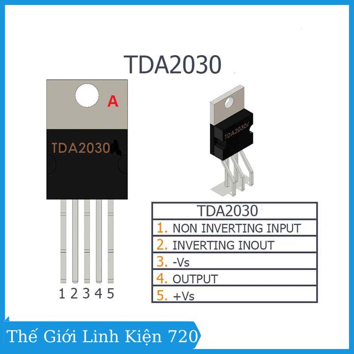 IC Khuếch Đại Âm Thanh TDA2030A TO220 5 chân
