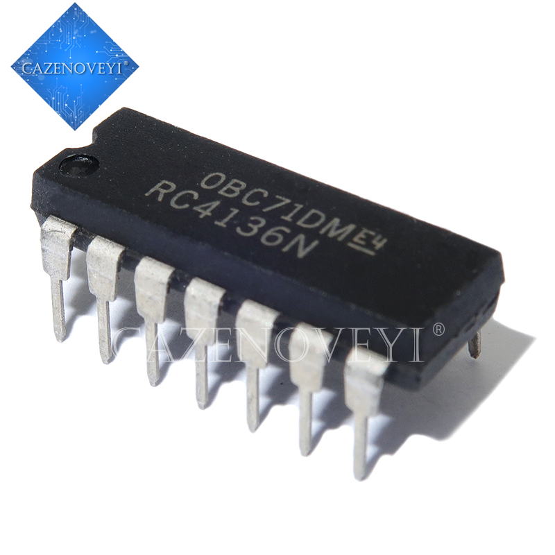 1pcs/lot rc4136n rc4136 xr4136 dip-14 in stock