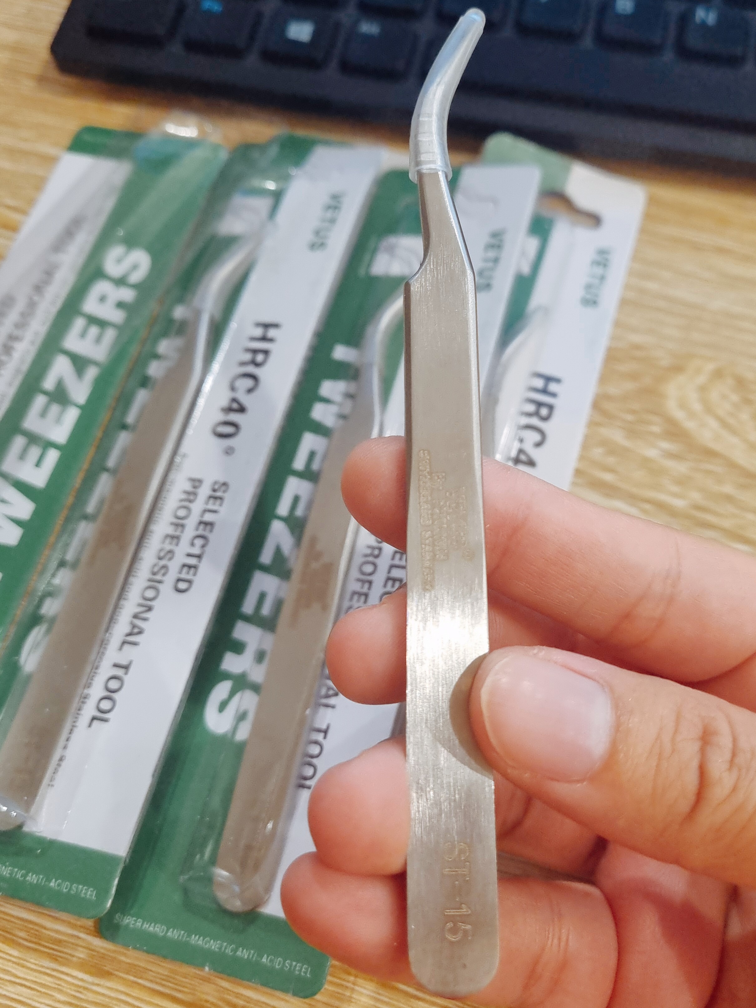 Nhíp nhặt lông yến, gắp linh kiện Vetus ST-12