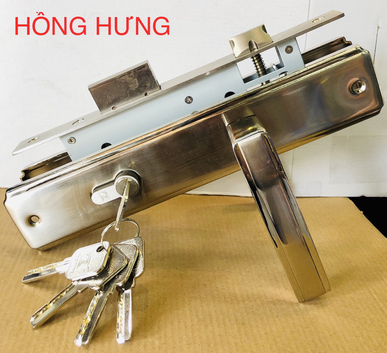 KHÓA TAY GẠT PASINI 9899 MÀU NIKEN MỜ