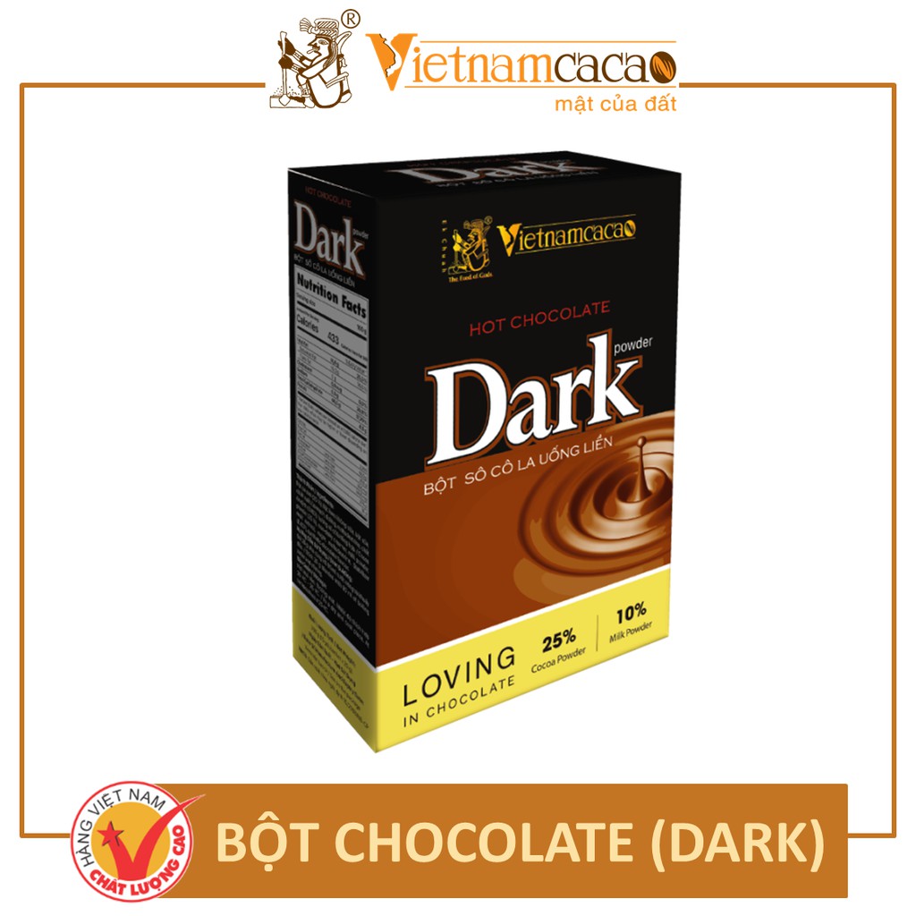 Bột socola Hot cung cấp sắt canxi vitamin tốt cho da và tốt cho sức khỏe