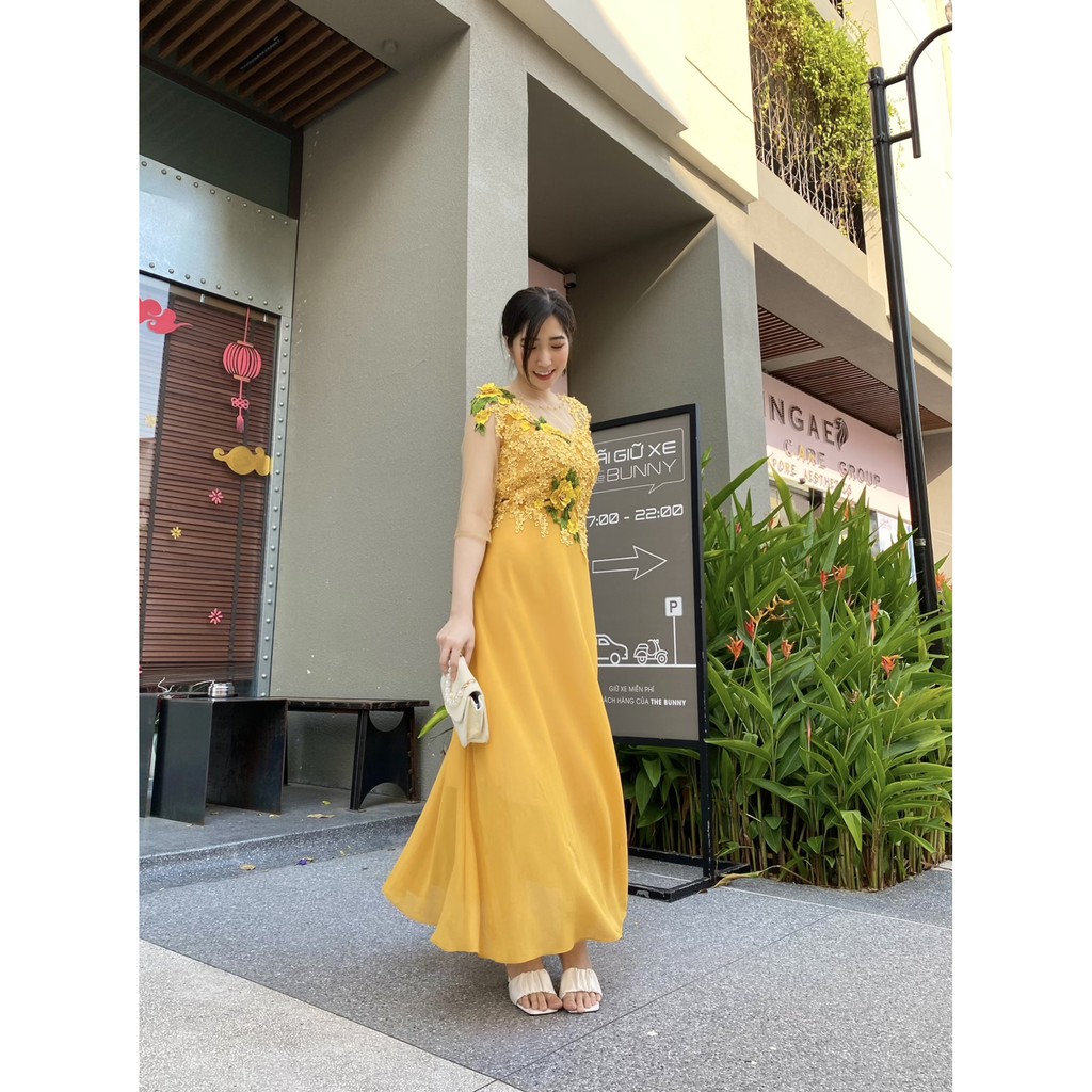 đầm váy dài dạ hội thiết kế sang trọng