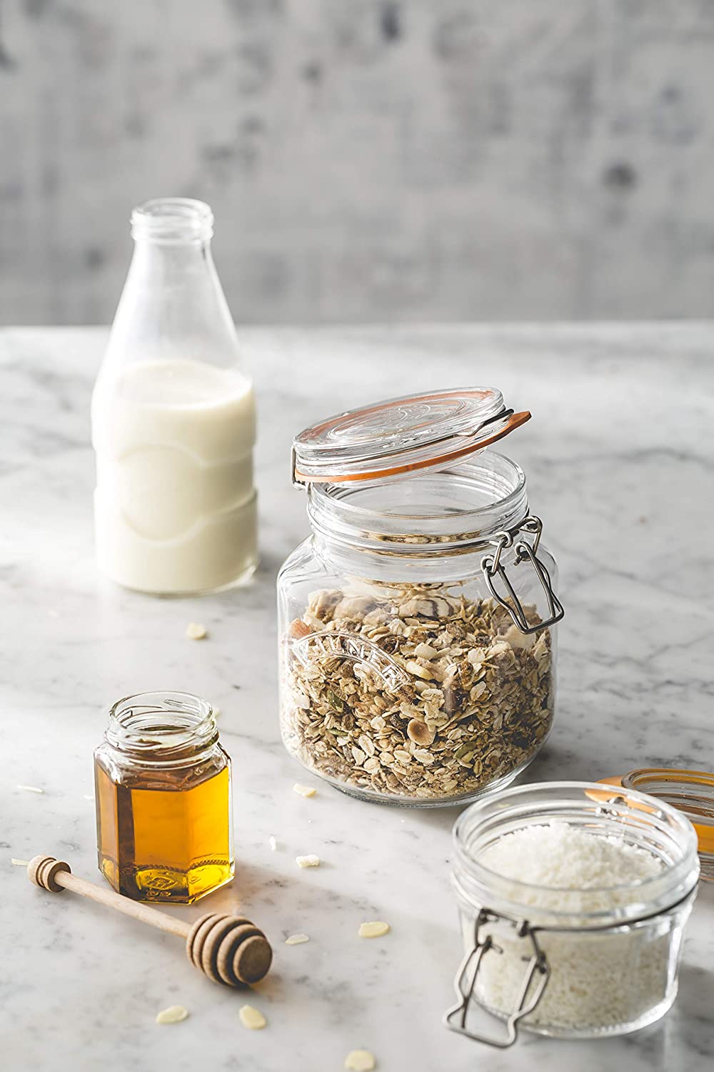 HŨ THỦY TINH VUÔNG KILNER 1 LÍT