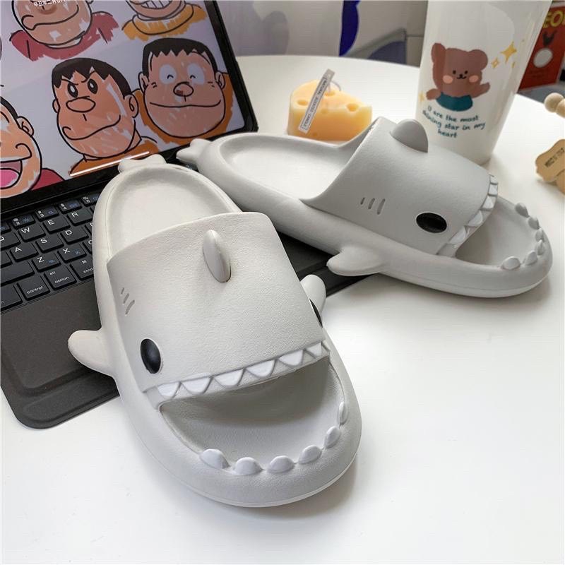 [Dép Người Lớn - Sẵn Hàng] Dép Cá Mập Dễ Thương Size Lớn Cho Nam Nữ Tăng 2 size