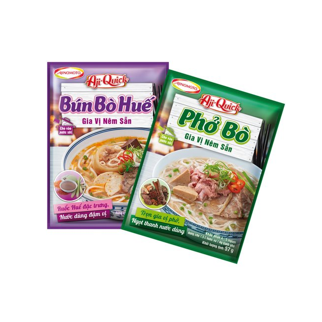 Gia vị nêm sẵn nấu Phở bò Aji-Quick (57g)