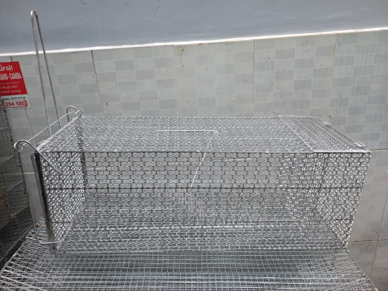 Lồng bẫy mèo loại đại, chồn loại đại dài 70 cm
