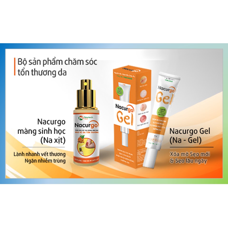 NACURGO - Bộ sản phẩm chăm sóc da tổn thương