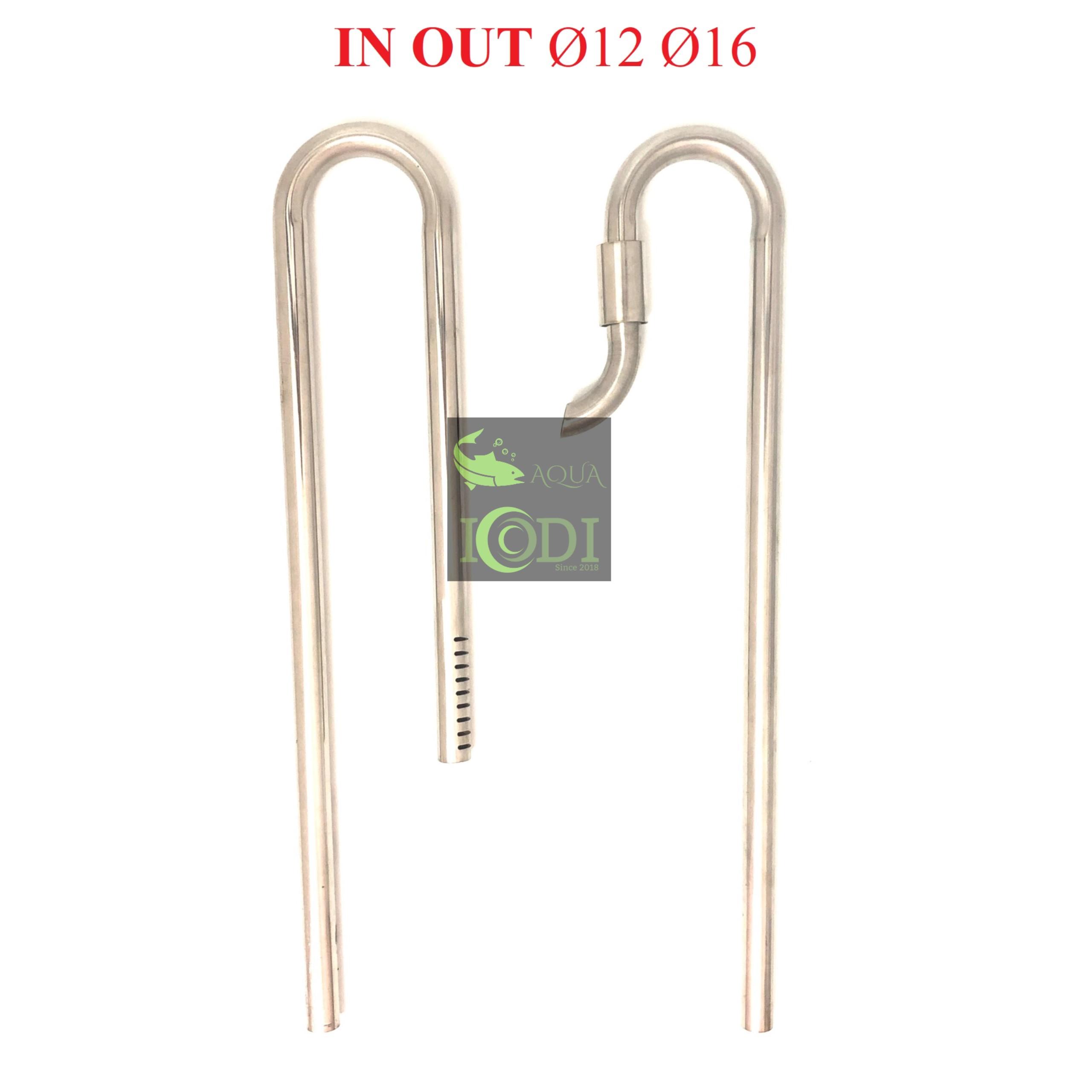 In/Out Ø16mm Inox đầu xoay (hàng gia công)