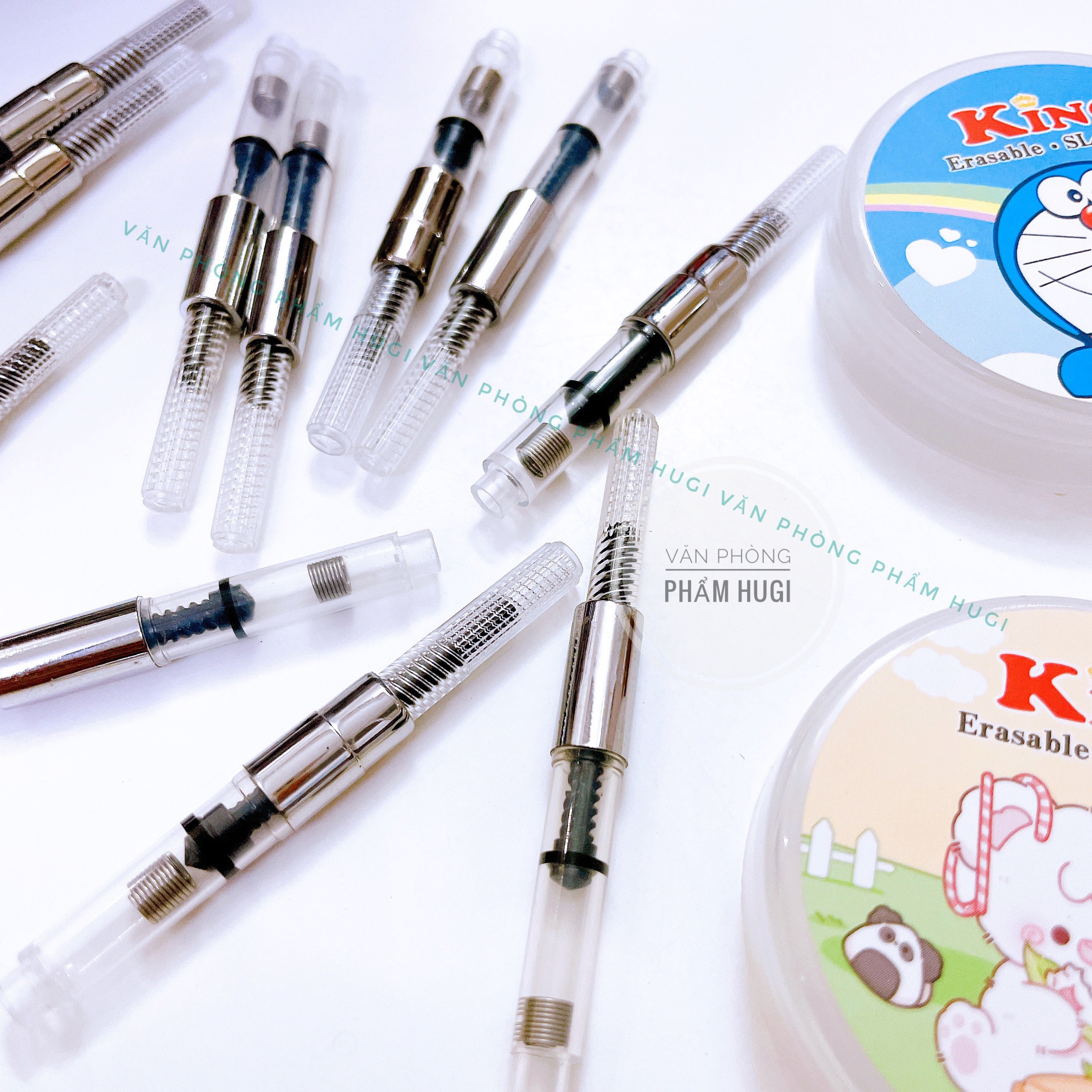 Universal and practical fountain pen action piston pump