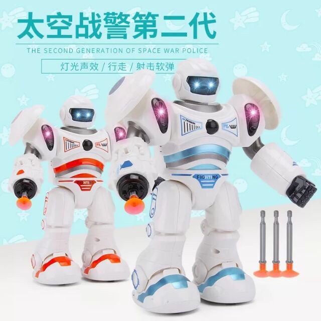 Đồ chơi Robot chạy pin bắn tên dính