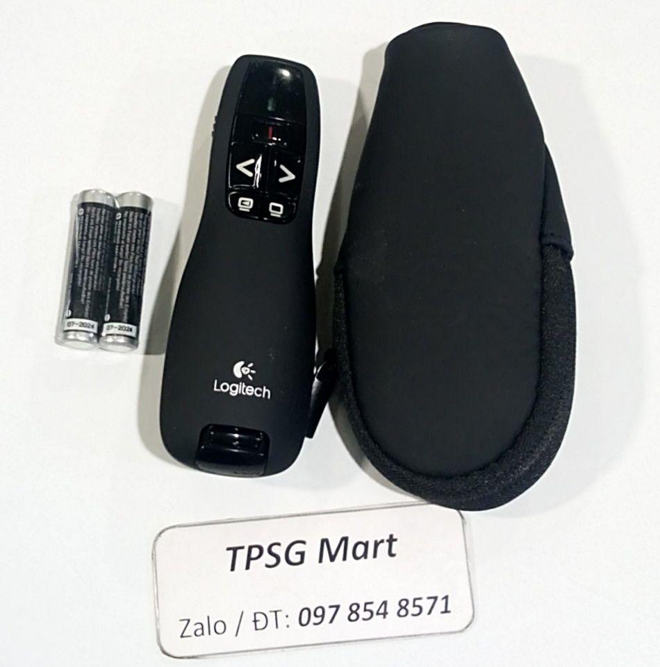 Bút trình chiếu Lật trang - Đèn Laser Logitech r400