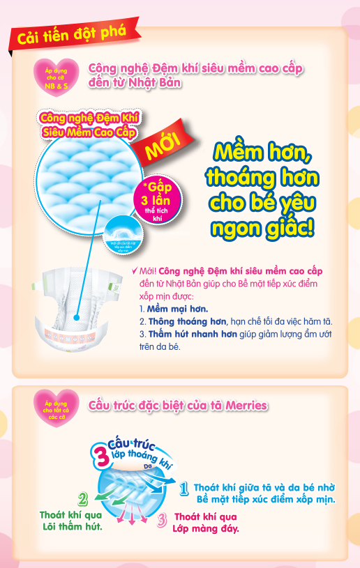 Tã quần Merries Jumbo L56 (Cho bé 9-14kg)