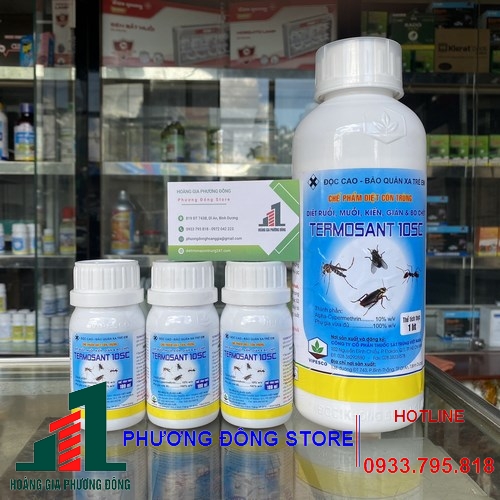 Thuốc diệt côn trùng ruồi muỗi kiến gián... Termosant 10SC (Chai 100ml)