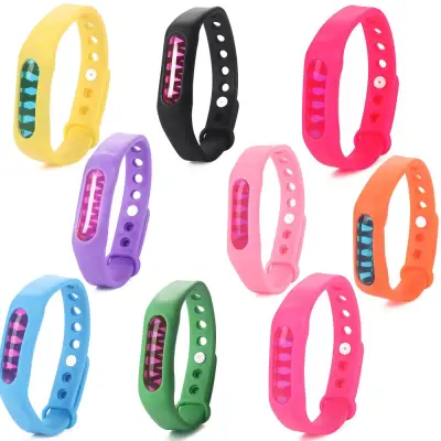 XI24GTCZM Summer Insect Bracelet Indoor Outdoor Repeller Silicone Wristband Anti Mosquito Bracelet Capsule Wrist Bracelet Repellent Hand Ring