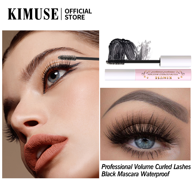 KIMUSE 3 CÁI / Bộ Mascara + Kẻ mắt + Dụng cụ uốn mi