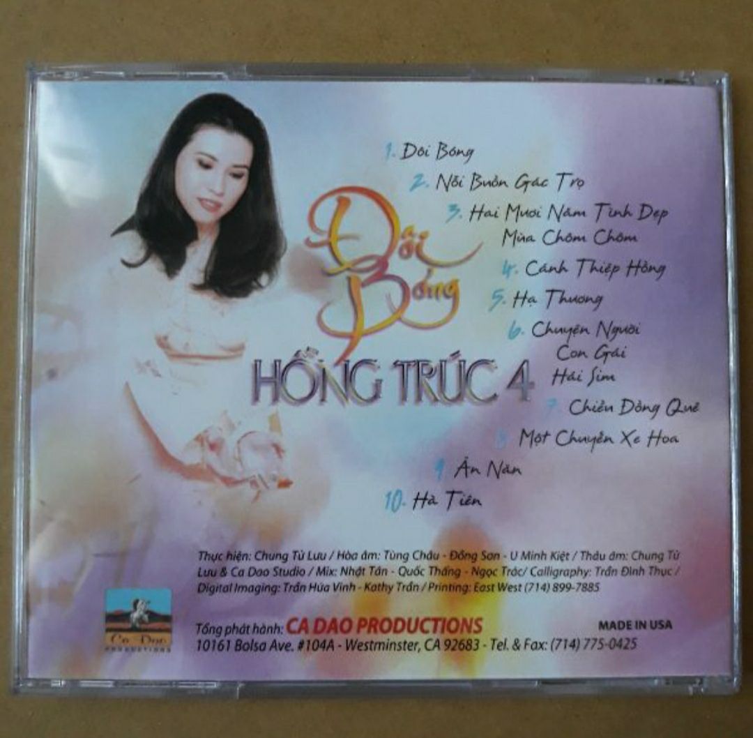 Bộ 5 cd Hồng Trúc 1,2,3,4,5 phono