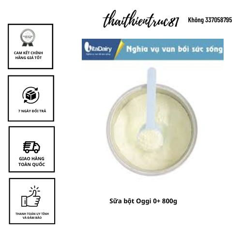 [ HOÀN TIỀN 10% ]Sữa bột Oggi 0+ 800g - S