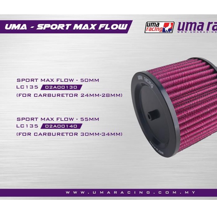 LỌC GIÓ BÔ AIR TRỤ ( PÔ TĂNG TỐC) UMA RACING airfilter