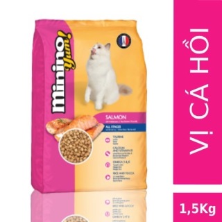 1.5kg Thức ăn cho mèo Minino Yum Salmon 1.5kg thumbnail