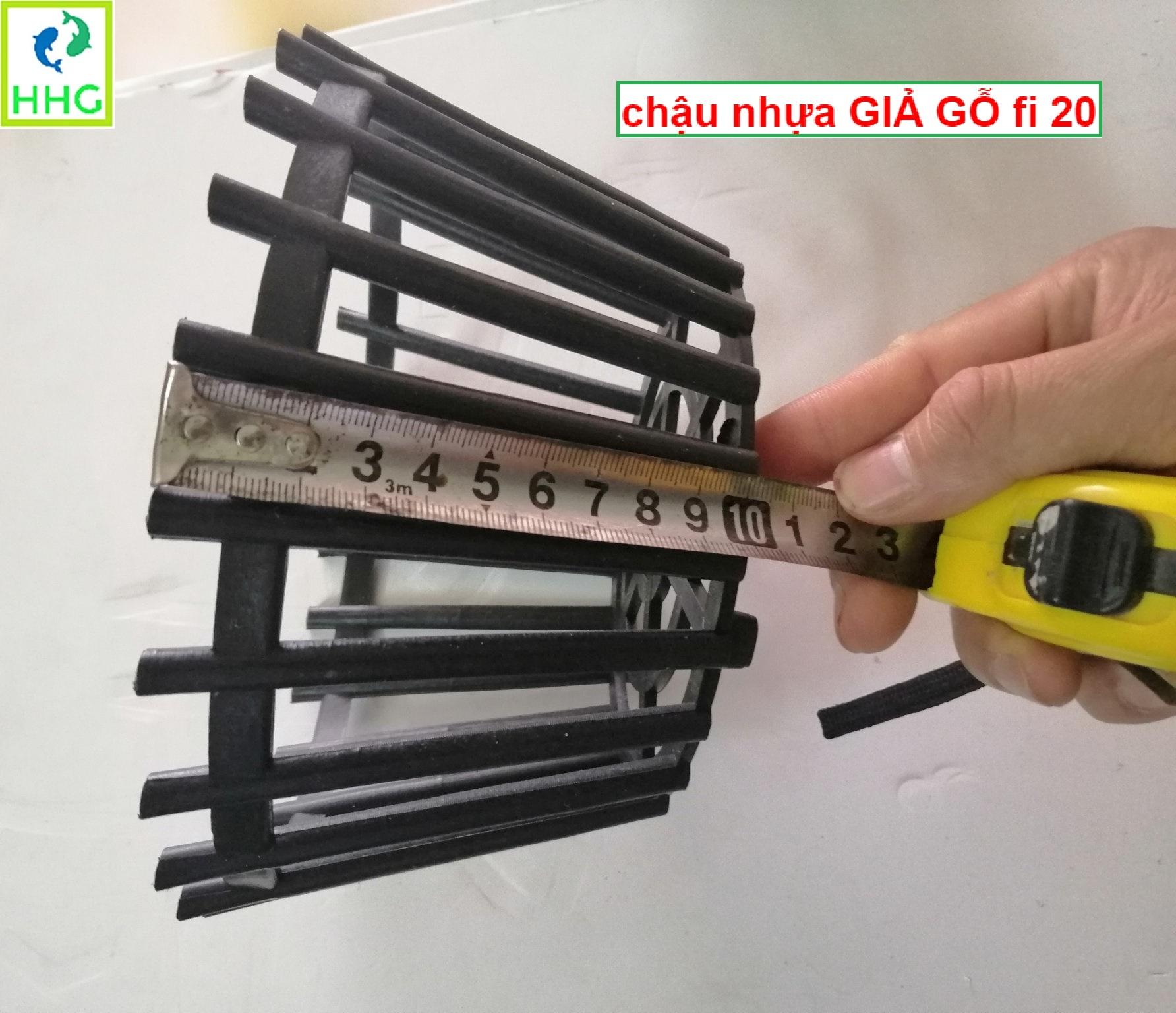 50 chậu nhựa giả gỗ trồng lan fi 20 - nsx bình thuận plastic!