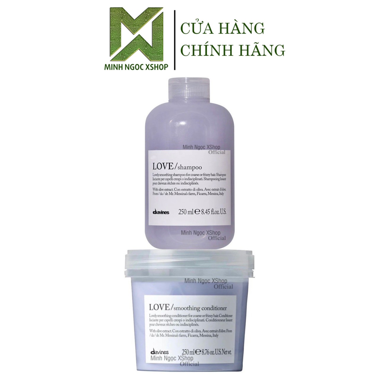 Dầu gội xả siêu mượt Davines Love Smoothing 250ML