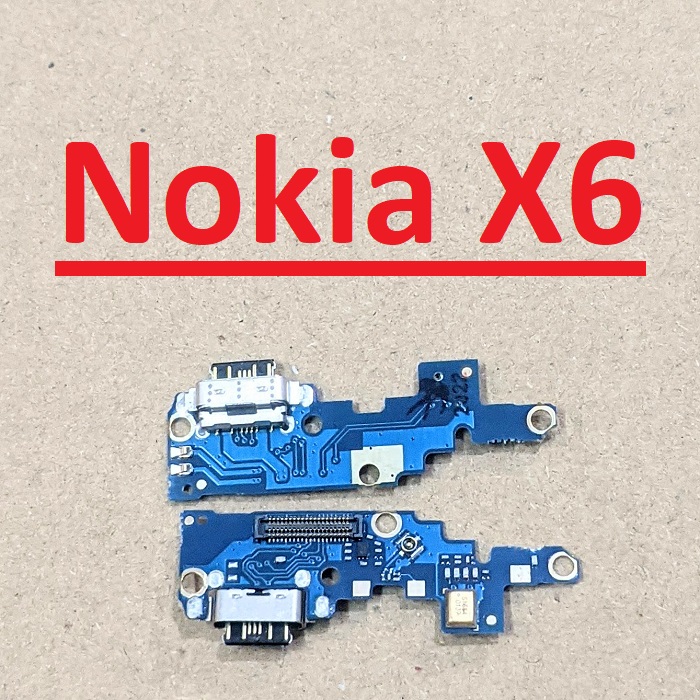 Cụm chân sạc nokia x6 charger port usb bo main sạc linh kiện thay thế