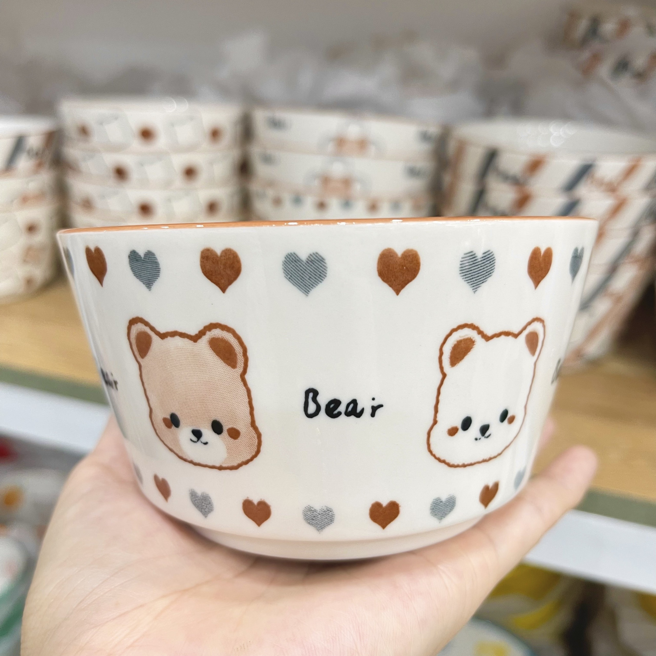 Bát ăn cơm, bát ăn chè họa tiết gấu dễ thương cho bé
