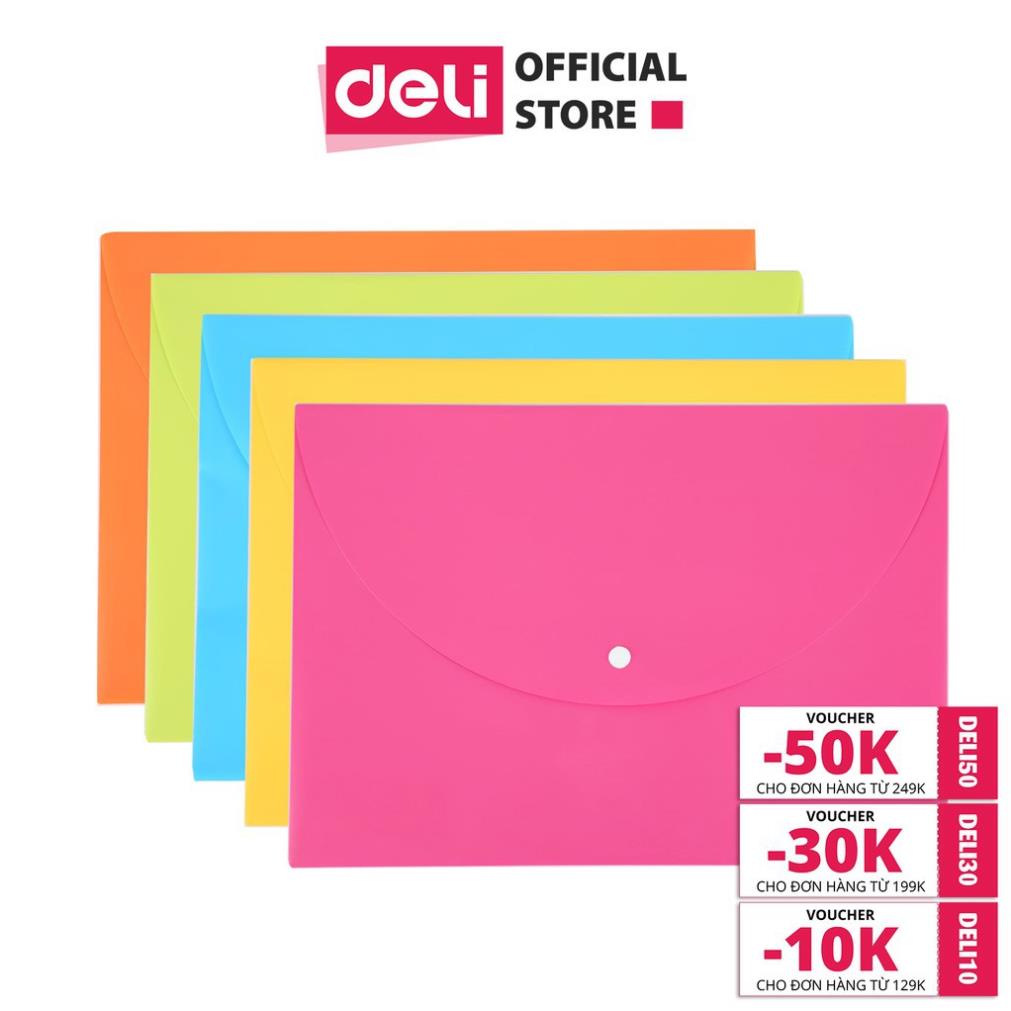 Túi hồ sơ PP A4 Deli E38977