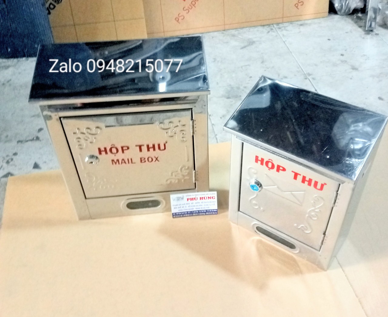 [HCM]HỘP THƯ INOX  ( đủ zize)