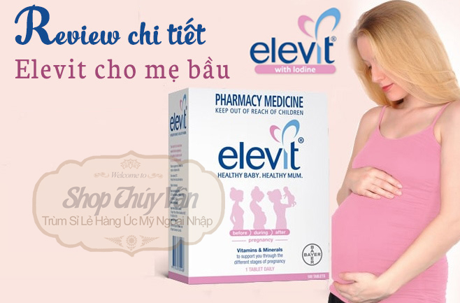 [HÀNG ÚC] Vitamin Tổng Hợp Cho Bà Bầu Elevit 100 Viên