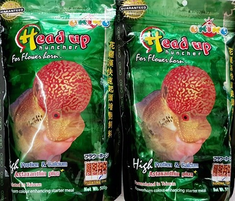 [Freeship+HCM+Luckyfish94] THỨC ĂN CHO CÁ LA HÁN OKIKO XANH HEAD UP  A004. HỖ TRỢ LÊN ĐẦU NHANH CHO CÁ LA HÁN.
