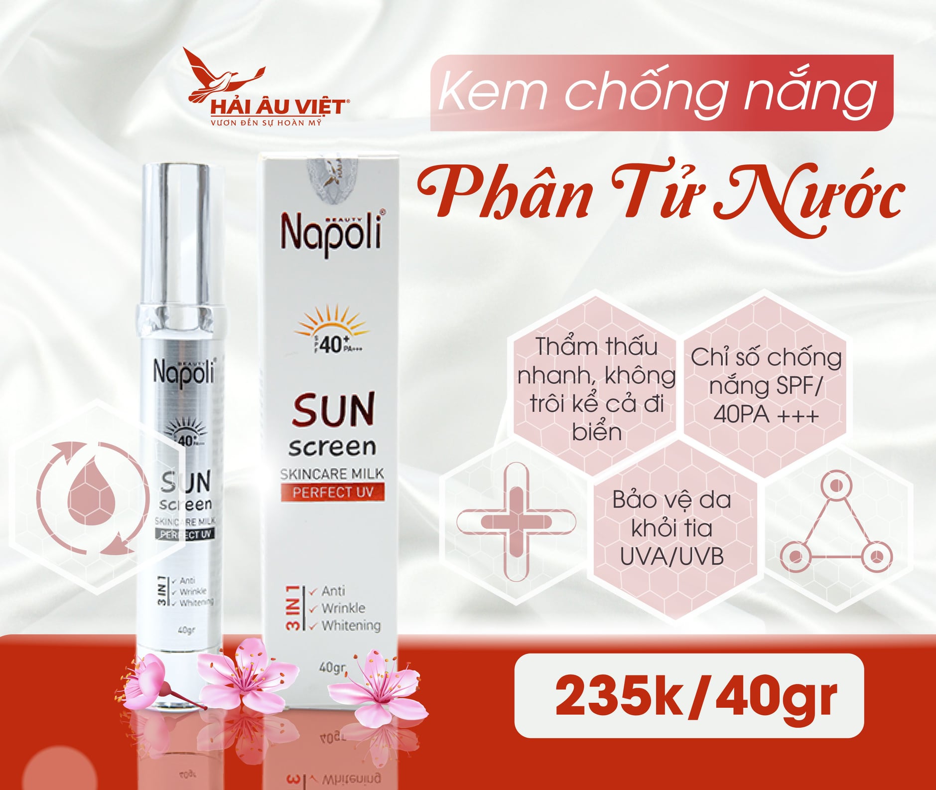 Kem chống nắng napoli hải âu việt