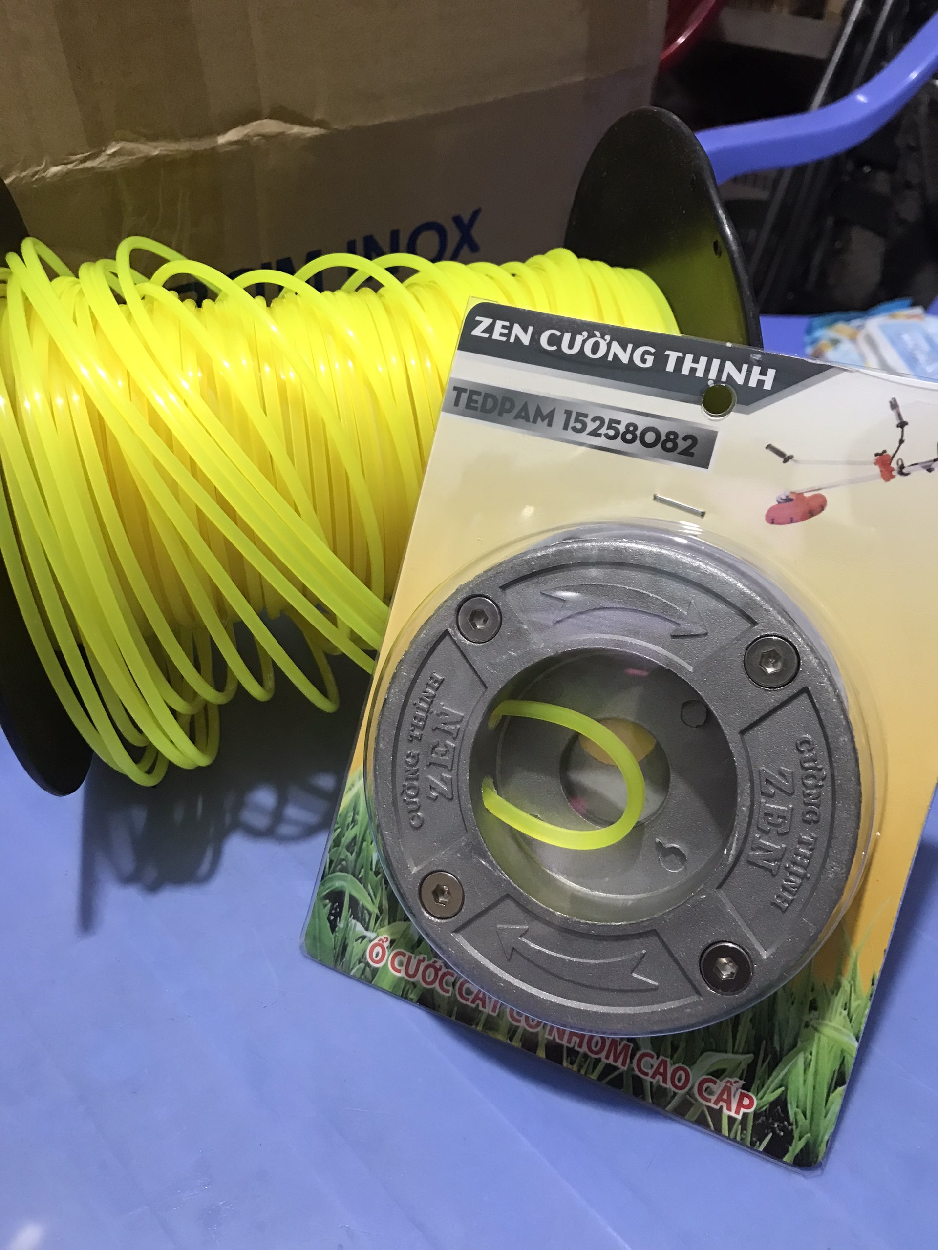 [COMBO] Ổ CƯỚC CẮT CỎ 4 CHẤU ( ZEN CƯỜNG THỊNH) + CƯỚC PHÁT CỎ (MÀU VÀNG)