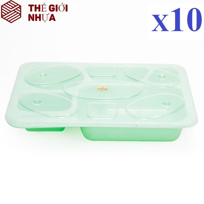[HCM]Combo 10 Khay Cơm Lớn Duy Tân (32 x 26 x 6 cm) No.758