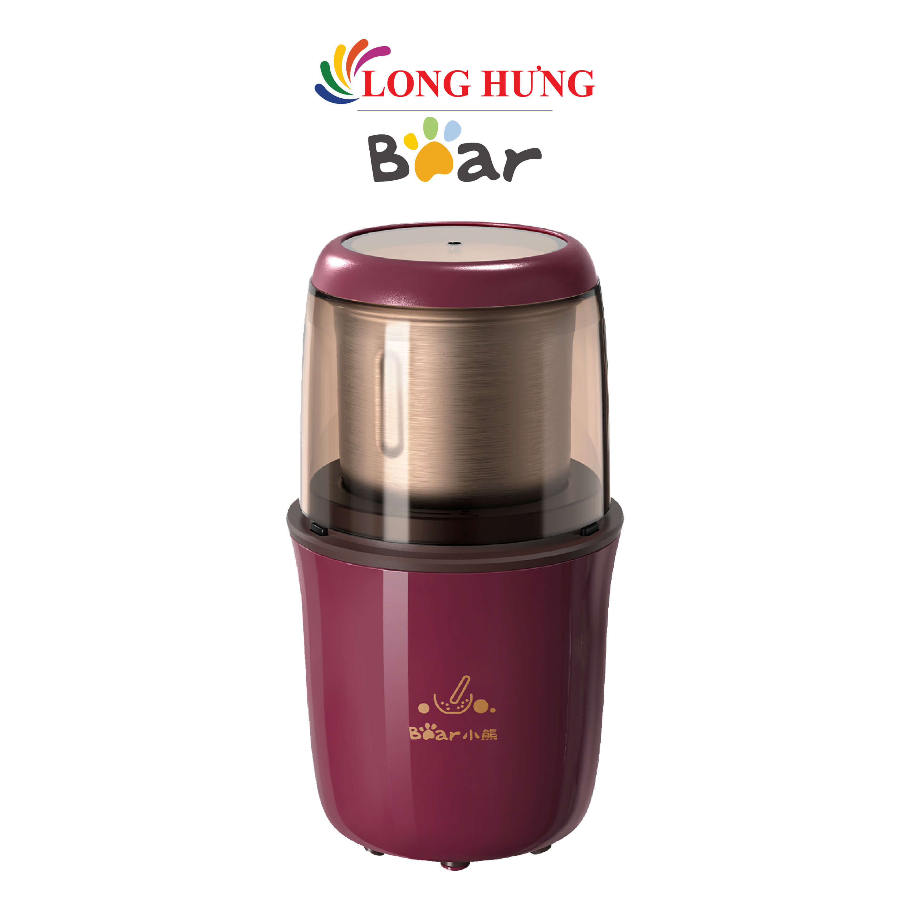 Máy xay bột khô Bear MDJ-A02G3 - Hàng chính hãng - Xay đa năng các loại hạt khô, inox 304 chống gỉ, kháng khuẩn
