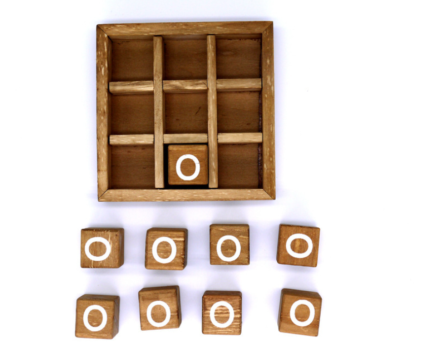 TRÒ CHƠI TƯ DUY - TIC TAC TOE - CHẤT LIỆU GỖ
