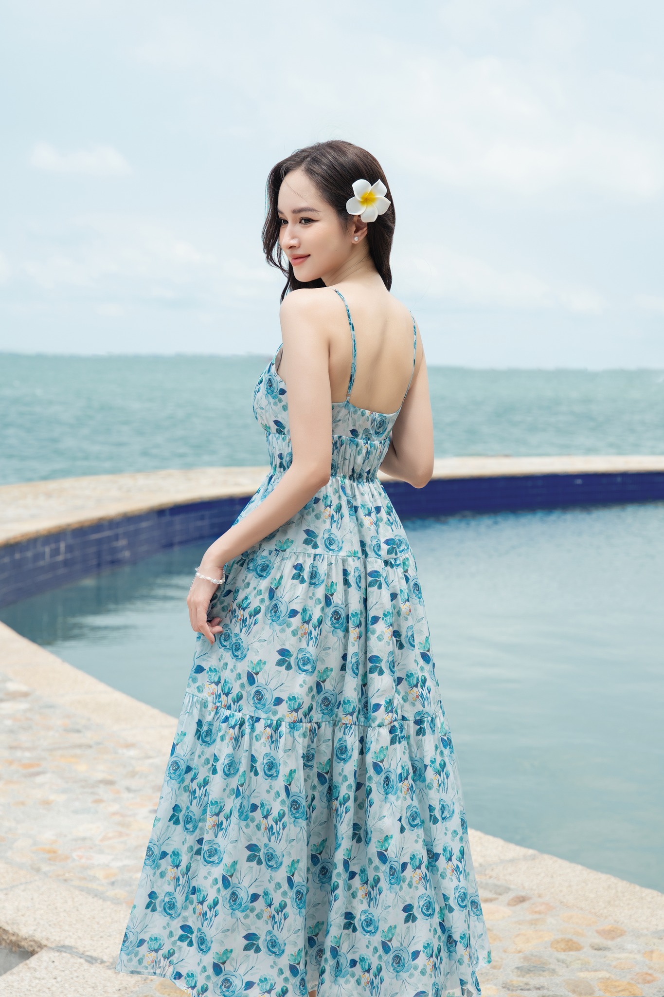OLV - Đầm maxi đi biển Evalyn Floral Dress