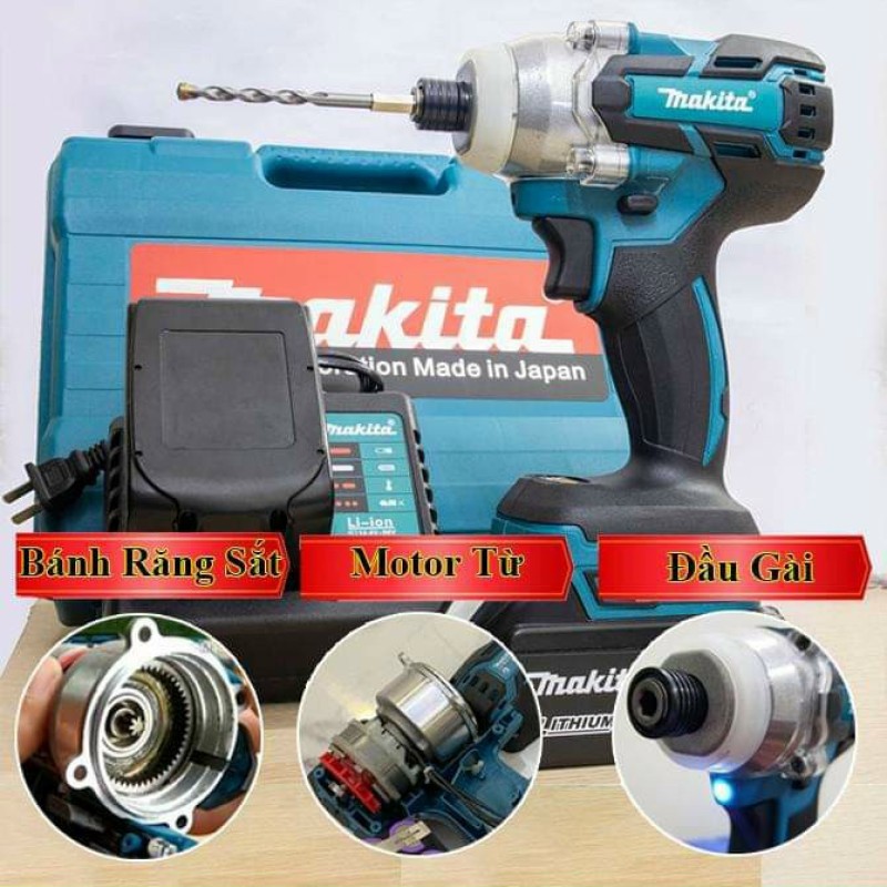 Máy Bắn Vít Chuyên Dụng Makita 72V Không Chổi Than-Pin Chuẩn 10Cell