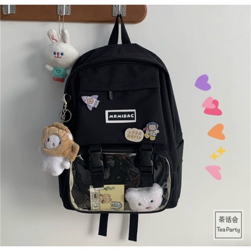 Balo hộp phối túi mica_ MRMIBAG