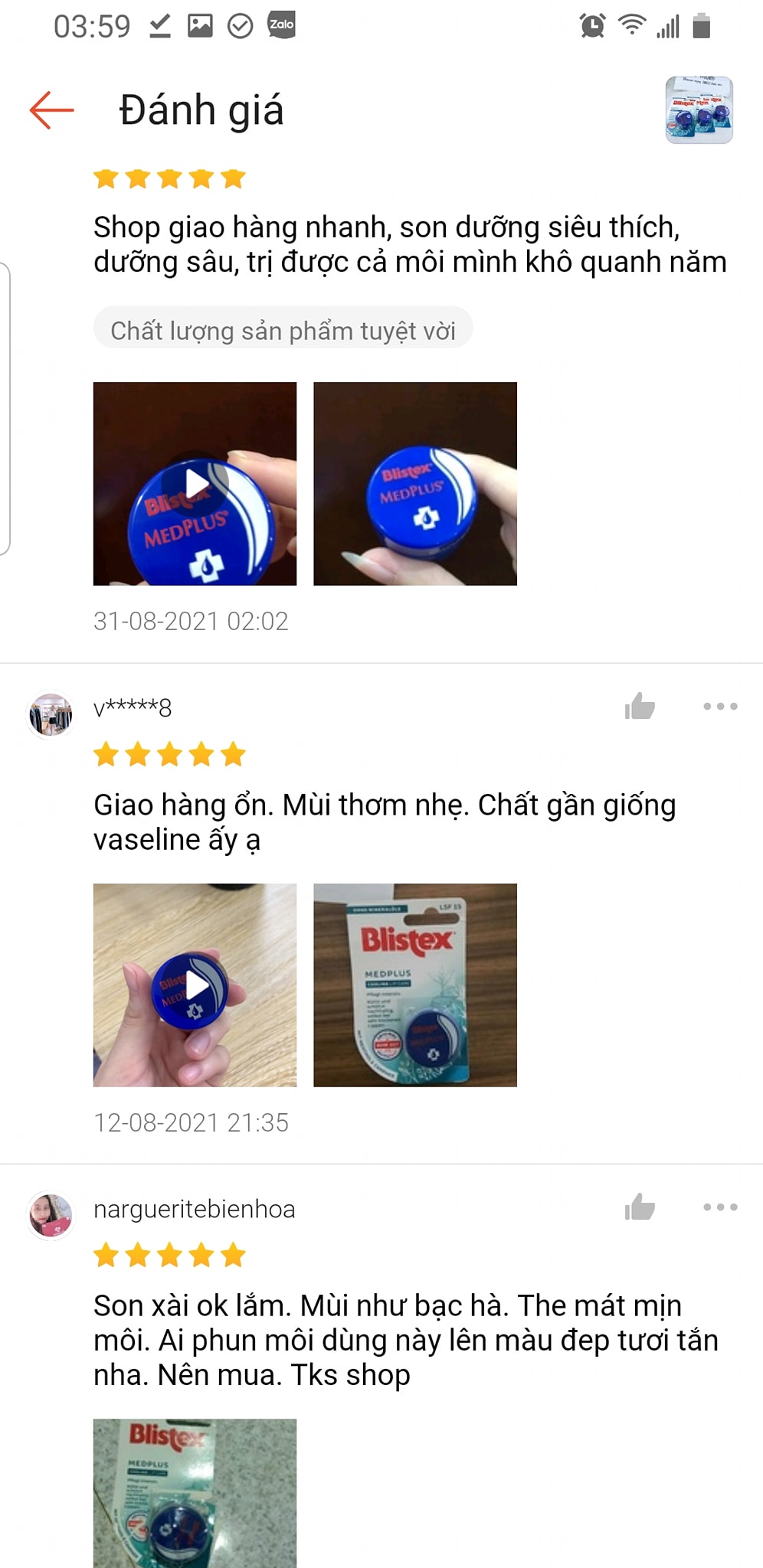 Son dưỡng môi Blistex Đức
