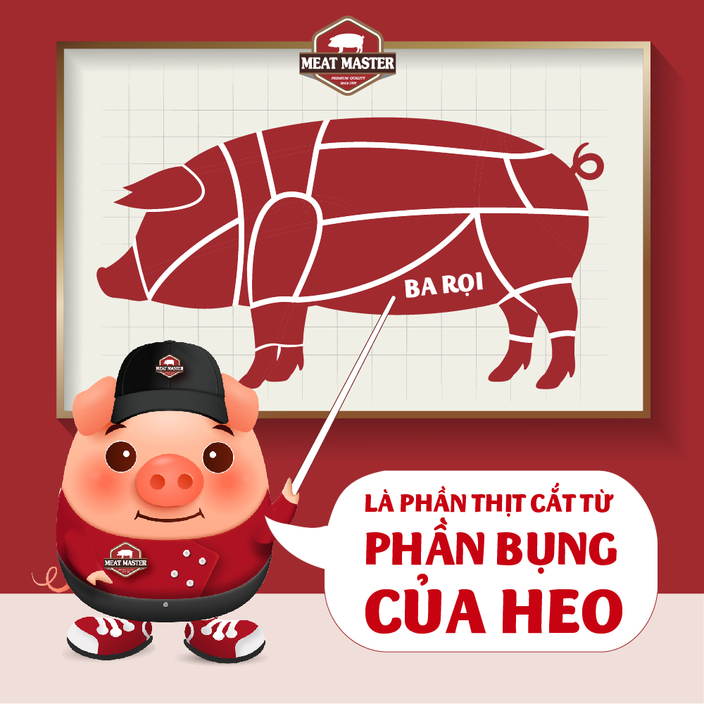 Ba rọi heo Meat Master ( 400G ) - Thịt heo mát ngon, mềm mọng, ngọt thịt