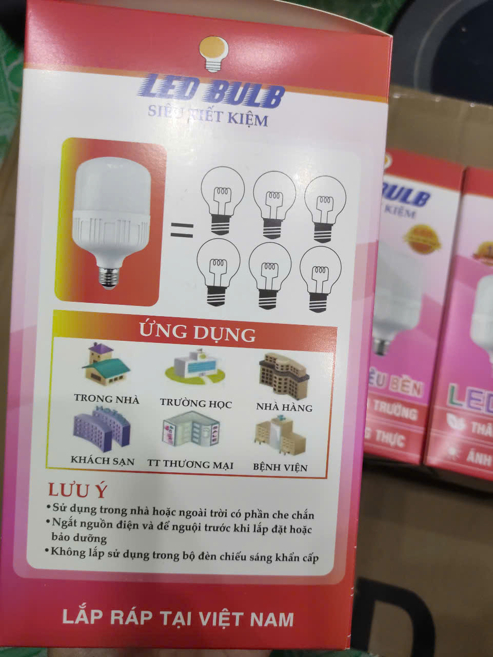 bóng đèn led 50w  bulb trụ