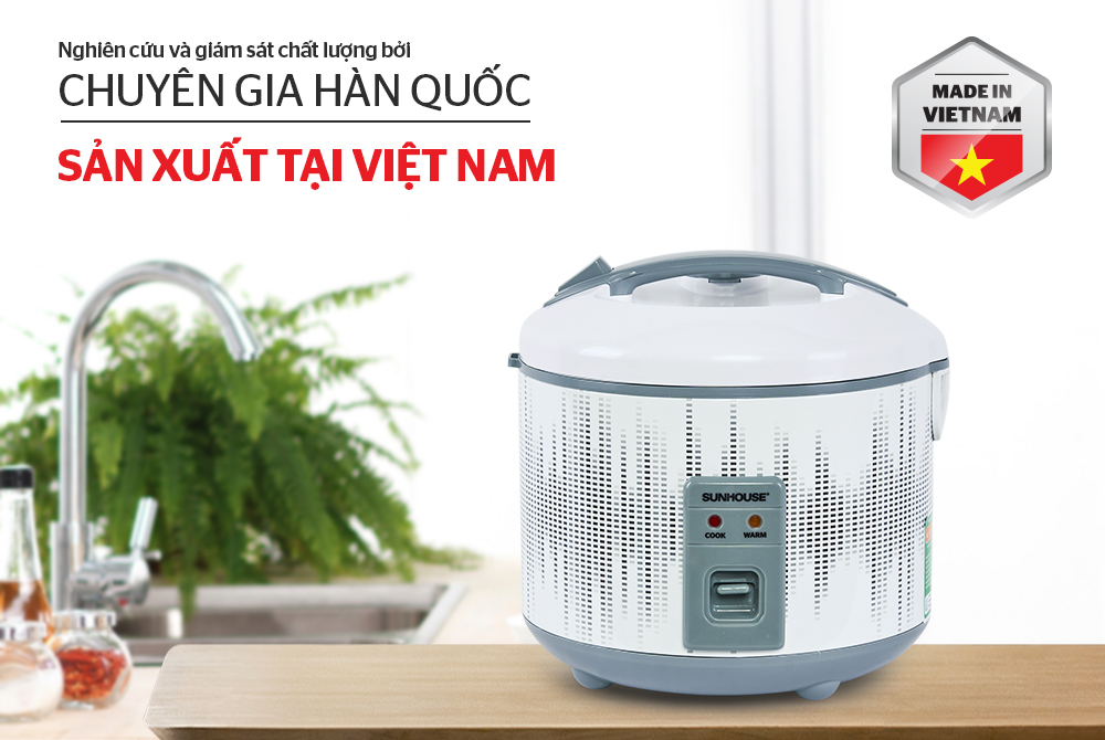 Nồi cơm điện 1.8L SUNHOUSE SHD8601